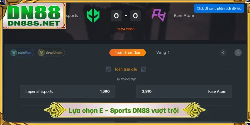 Lựa chọn Esports DN88 vượt trội