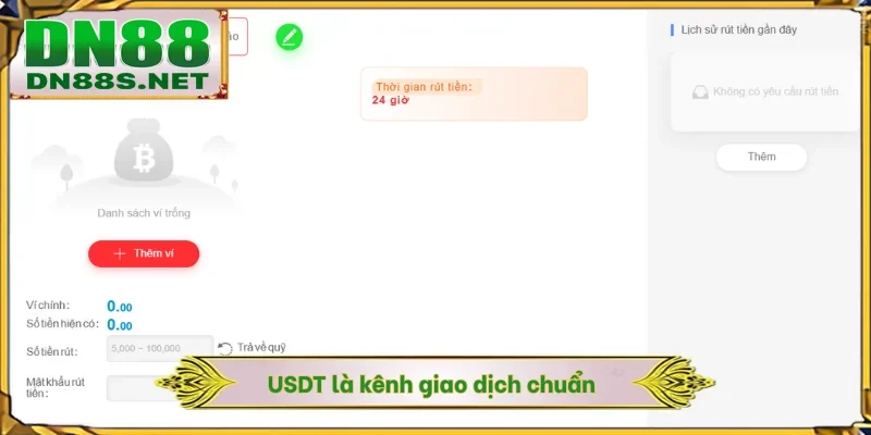 USDT là kênh giao dịch chuẩn